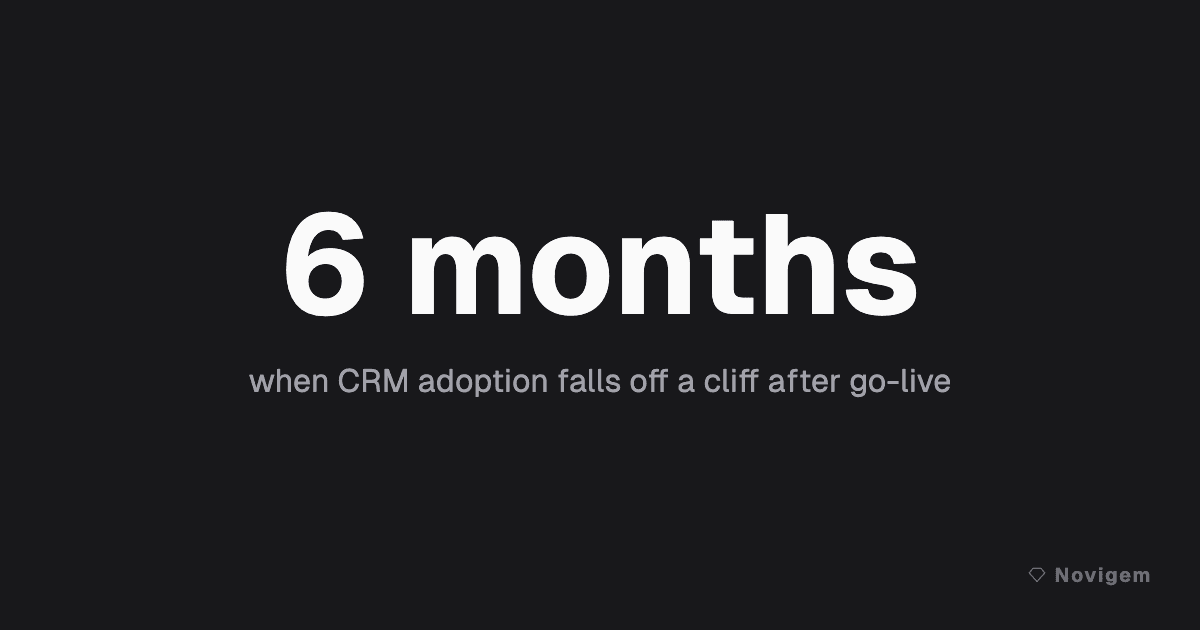 Why CRM Adoption Fails 6 Months After Go-Live